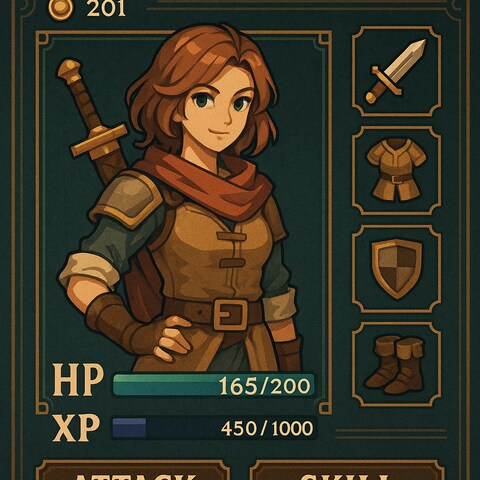 ゲーム風バナー/ファンタジーテイストな世界観デザイン