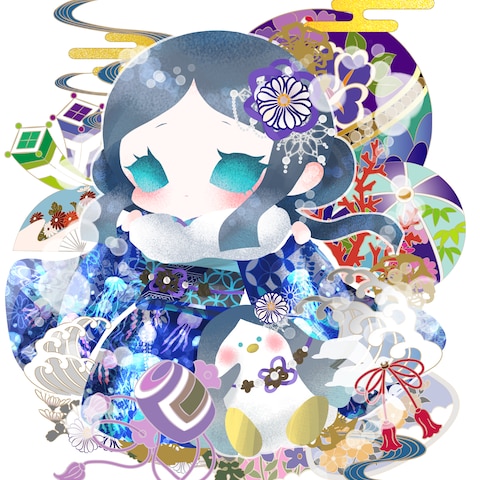 Vtuber様よりお正月イラストのご依頼