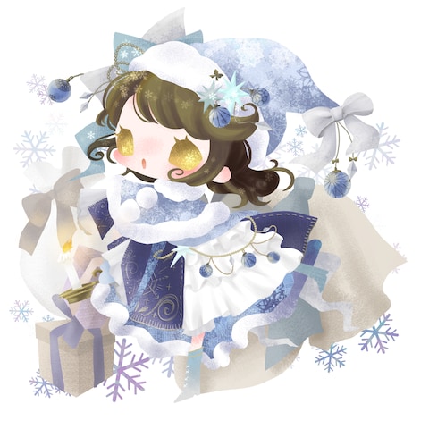 Vtuber様よりクリスマスイラストのご依頼