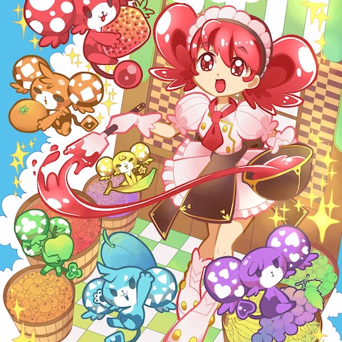 女児向けアニメイラスト