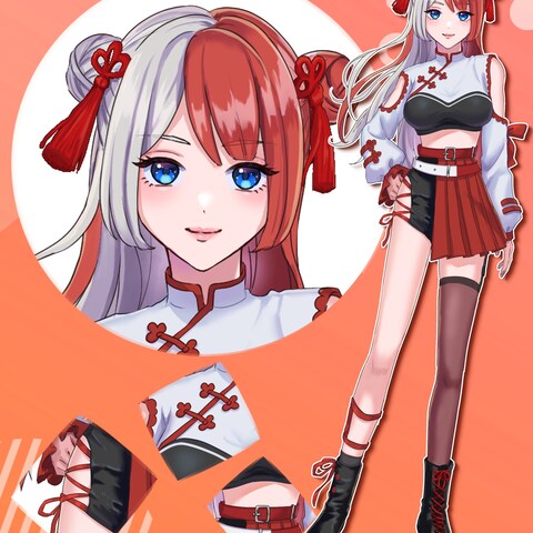 Vtuber、IRIAMやTRPGなどの配信、ゲーム用立ち絵