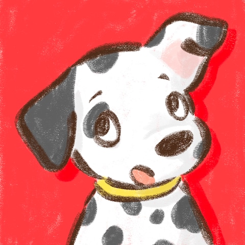 オリジナルイラスト　ダルメシアン