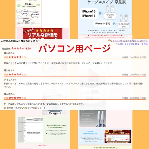 楽天評価件数7,968件！評価レビュー★4.60の商品に採用