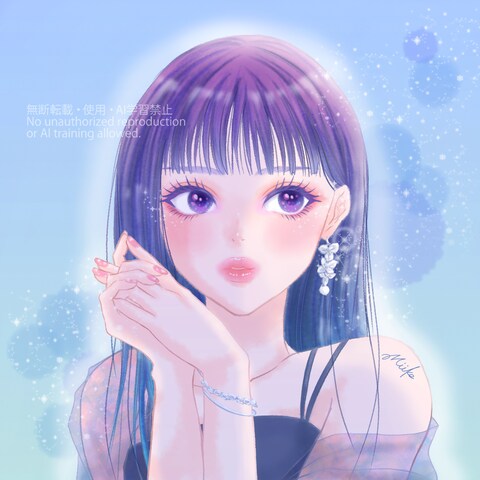 ストレートヘアの女の子