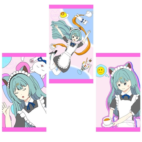 みどねこ(IRIAMライバー)1周年記念返礼品スマホ壁紙