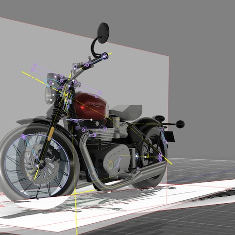 趣味のバイクを3Dでモデリング