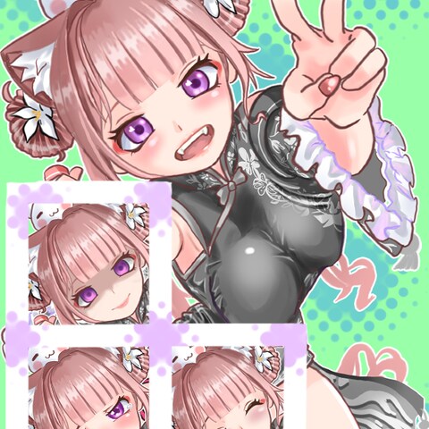 表情差分見本用イラスト