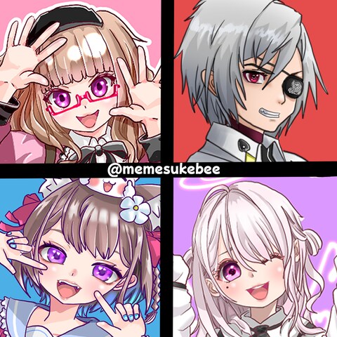 Vtuberさん、ストリーマーさん向け無償企画宣伝イラスト
