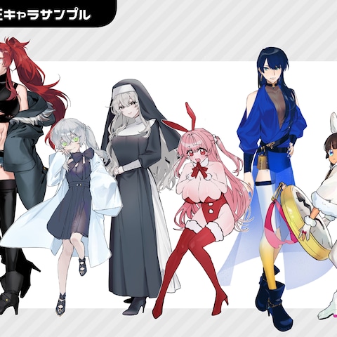 自主製作のTRPG立ち絵イラスト（女性）