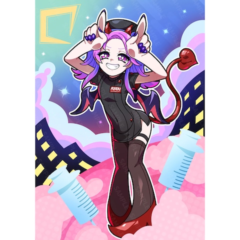 輝星姫 様　カートゥーン調イラスト3