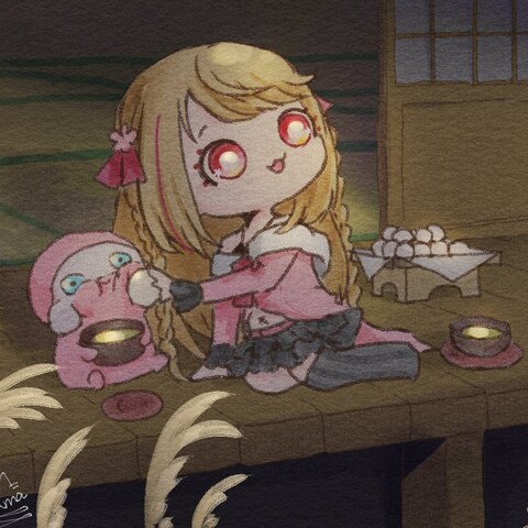vtuverのデフォルメキャライラスト