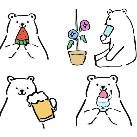 シロクマの挿絵
