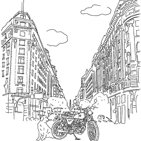 思い出の場所のイラスト