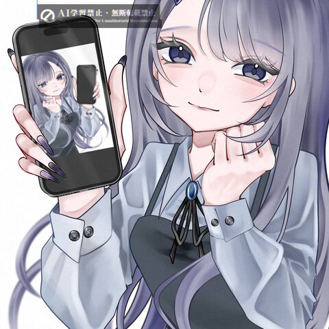 自撮りする女の子2