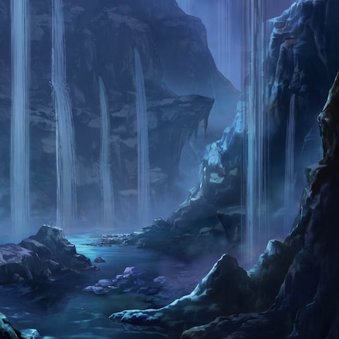 竜の棲む洞窟(夜)