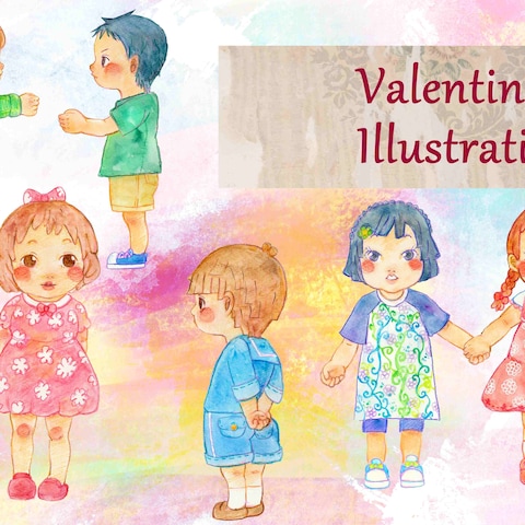 バレンタイン用のイラストです