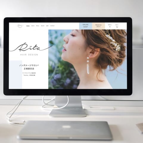 リタヘアー様　Shopifyサイト制作