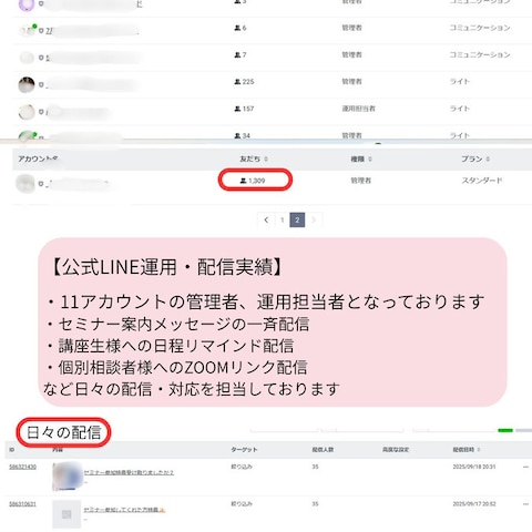 公式LINEアカウント管理者