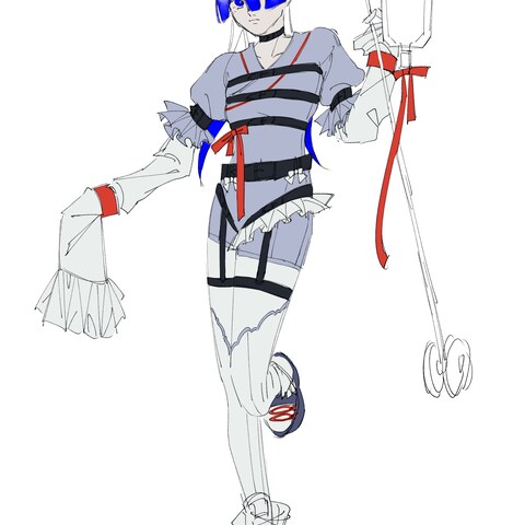 オリジナルキャラクターの衣装デザイン