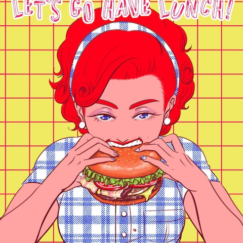 飲食店ポスターのイラスト