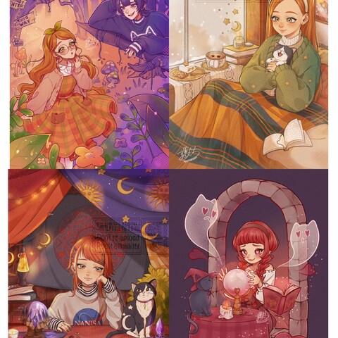 一枚絵(創作絵)