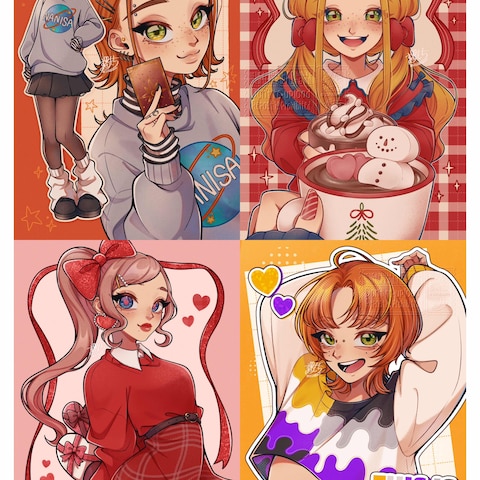 人物イラスト(創作絵)