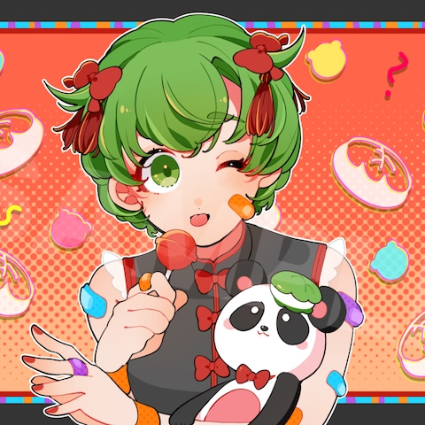 配信者様 サムネ用1枚絵＆デザイン
