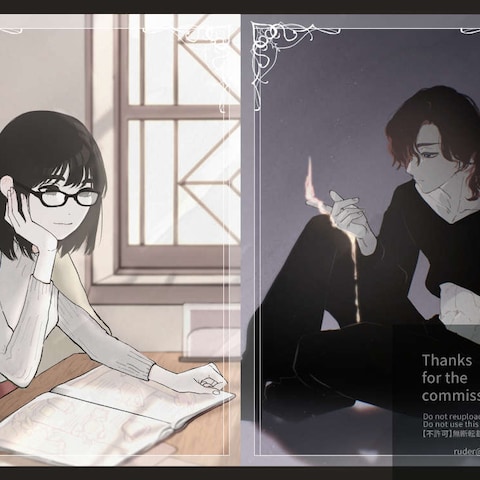 小説の挿絵用イラストです