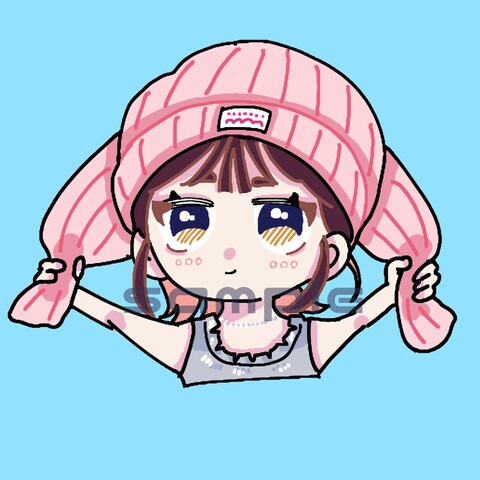 k-popアイドルのイラストアイコン✩⡱