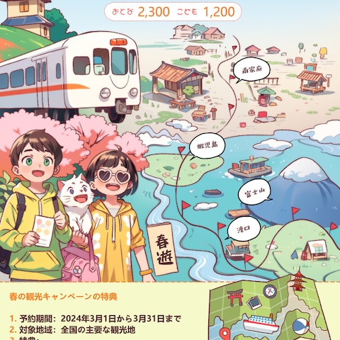 観光プロモーション用イラスト制作