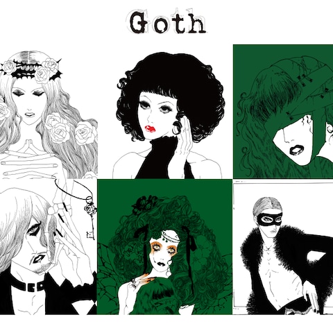 ゴシック風イラスト参考例