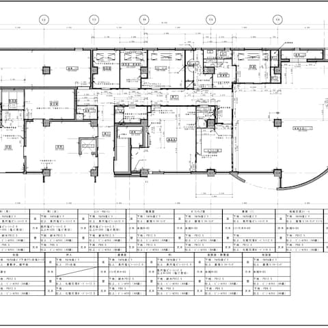 建築　平面詳細施工図