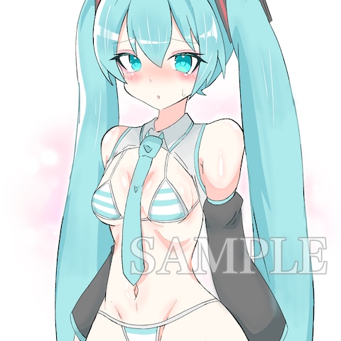 例の水着の初音ミクちゃん