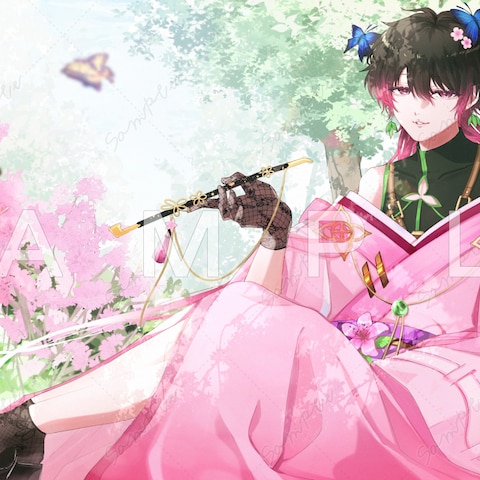 みつばつつじさま　キービジュアルイラスト