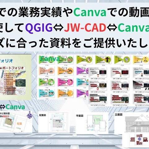 QGIS、Jw-CAD、Canvaを利用した可能性の創出