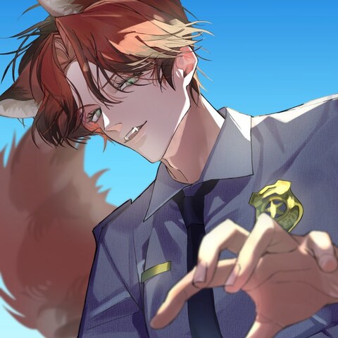 獣モチーフ男性キャラクターイラスト