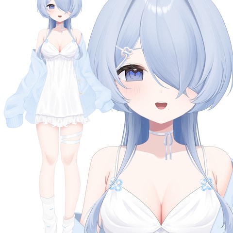 泡沫ねむパーツ分けイラスト