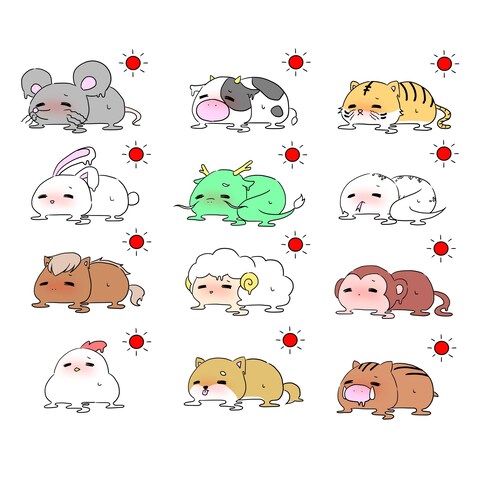 溶ける干支シリーズ