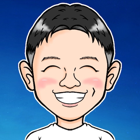 ニッコリ笑顔の男性