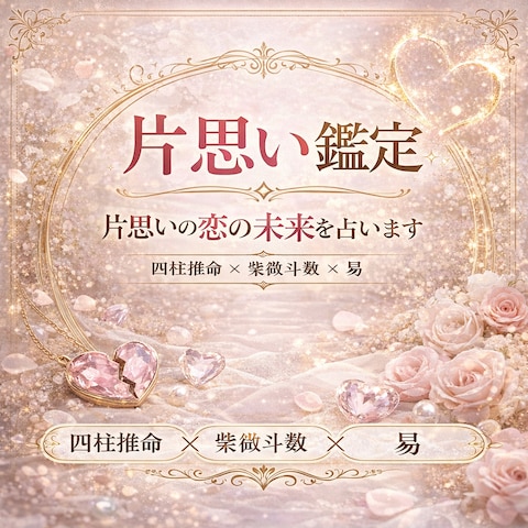 片思いの恋の未来を占います