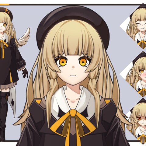 販売中モデル（堕天使の女の子）