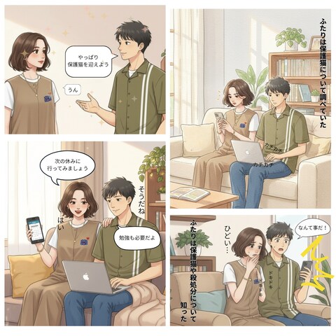 AI 4コマ漫画