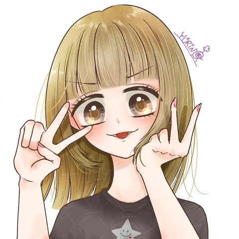 HP用似顔絵イラスト