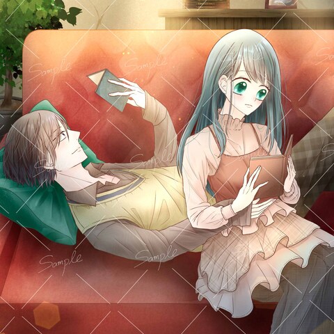 「読書好きの二人」