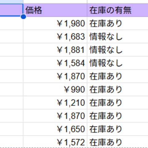 Amazonの商品データ取得→Googleスプシに反映