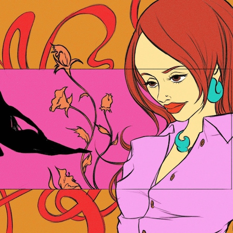 レトロデザインのイラストの作成