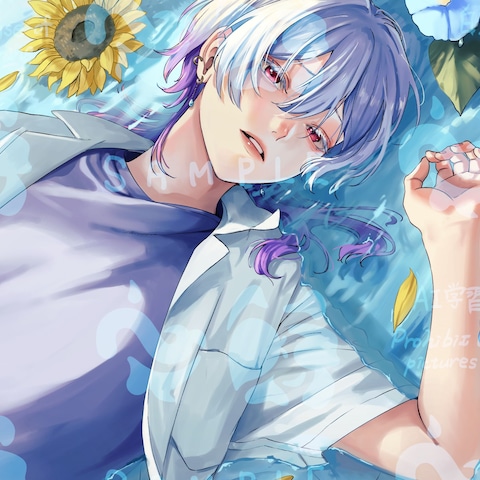 歌ってみたMV用イラスト