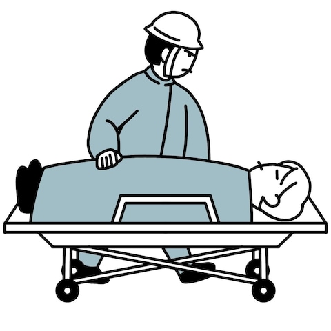 搬送中イラスト
