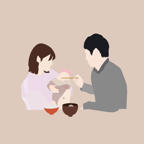 メモリアルイラスト（家族）