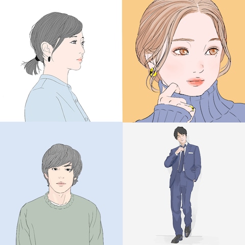 キレイめ似顔絵